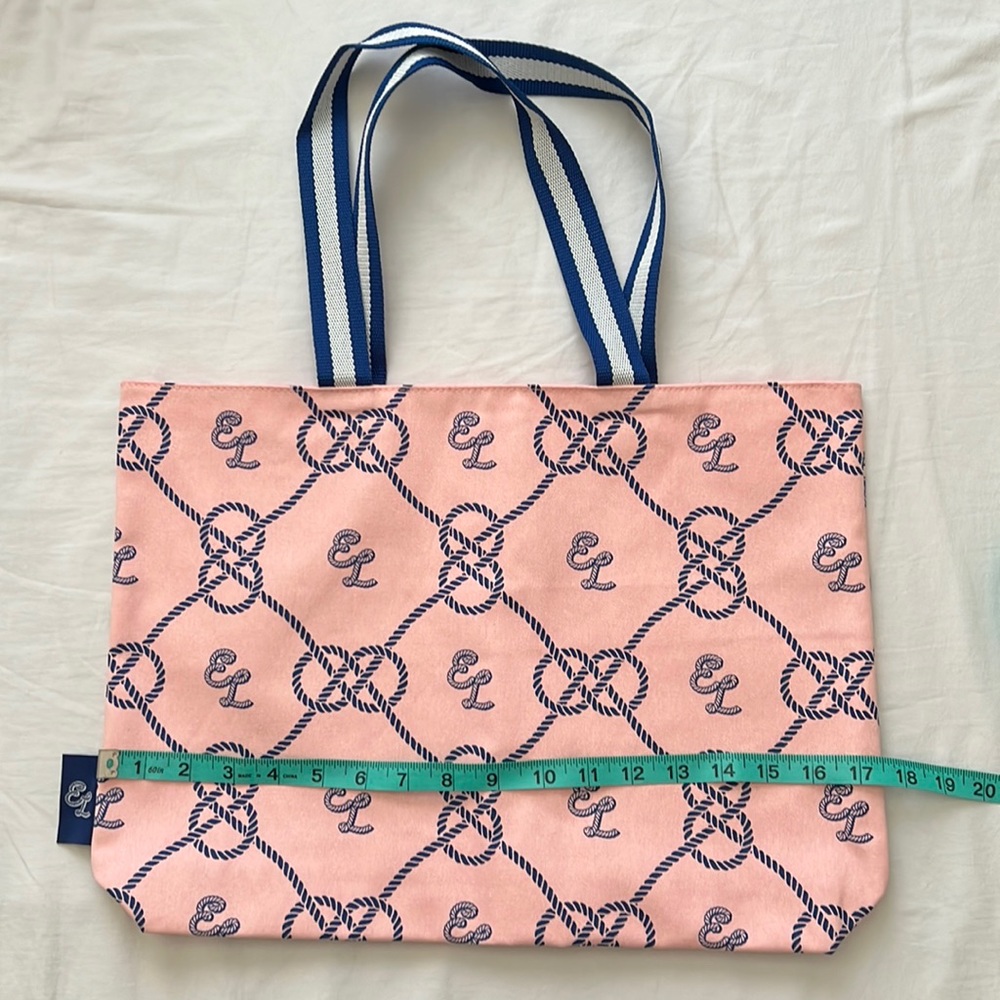 New Estée Lauder Canvas Pink Tote(approx. 17.5”x12.5”) - Picture 3 of 7